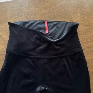 Spanx Black Velour Leggings